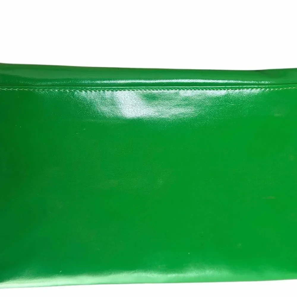 NAS BAG Vintage 1980s Green Bow Detail Shoulder Bag
